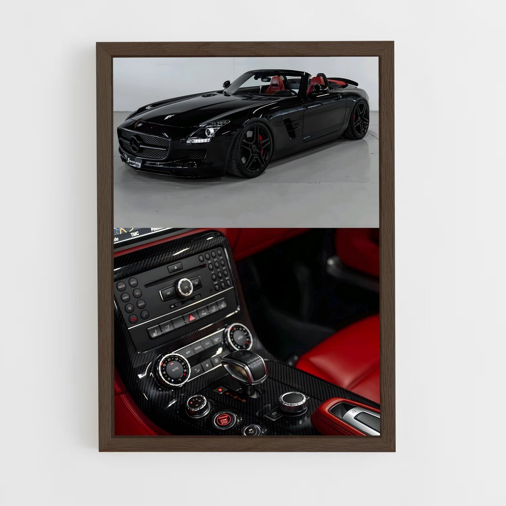 Poster Sls Roadster Rouge – affiche Mercedes (vue 5)